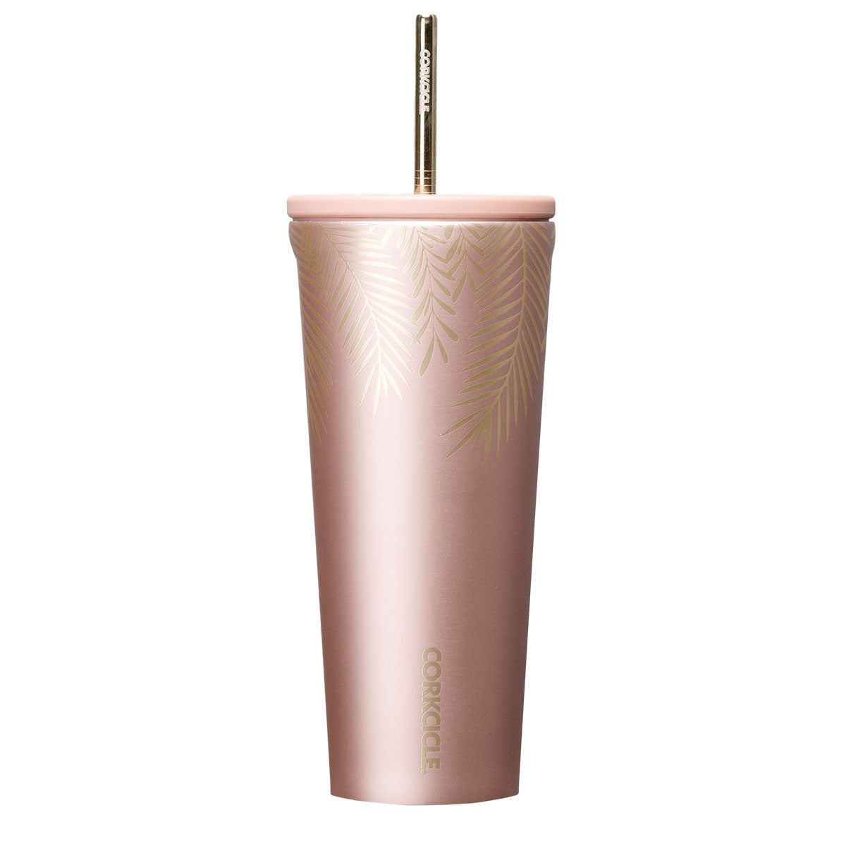 Load image into Gallery viewer, frosted pines rose gold cold cup 24oz
