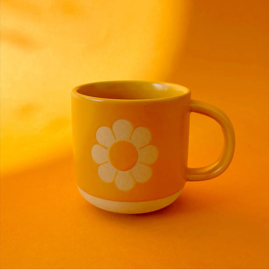 Load image into Gallery viewer, retro flower ceramic mug
