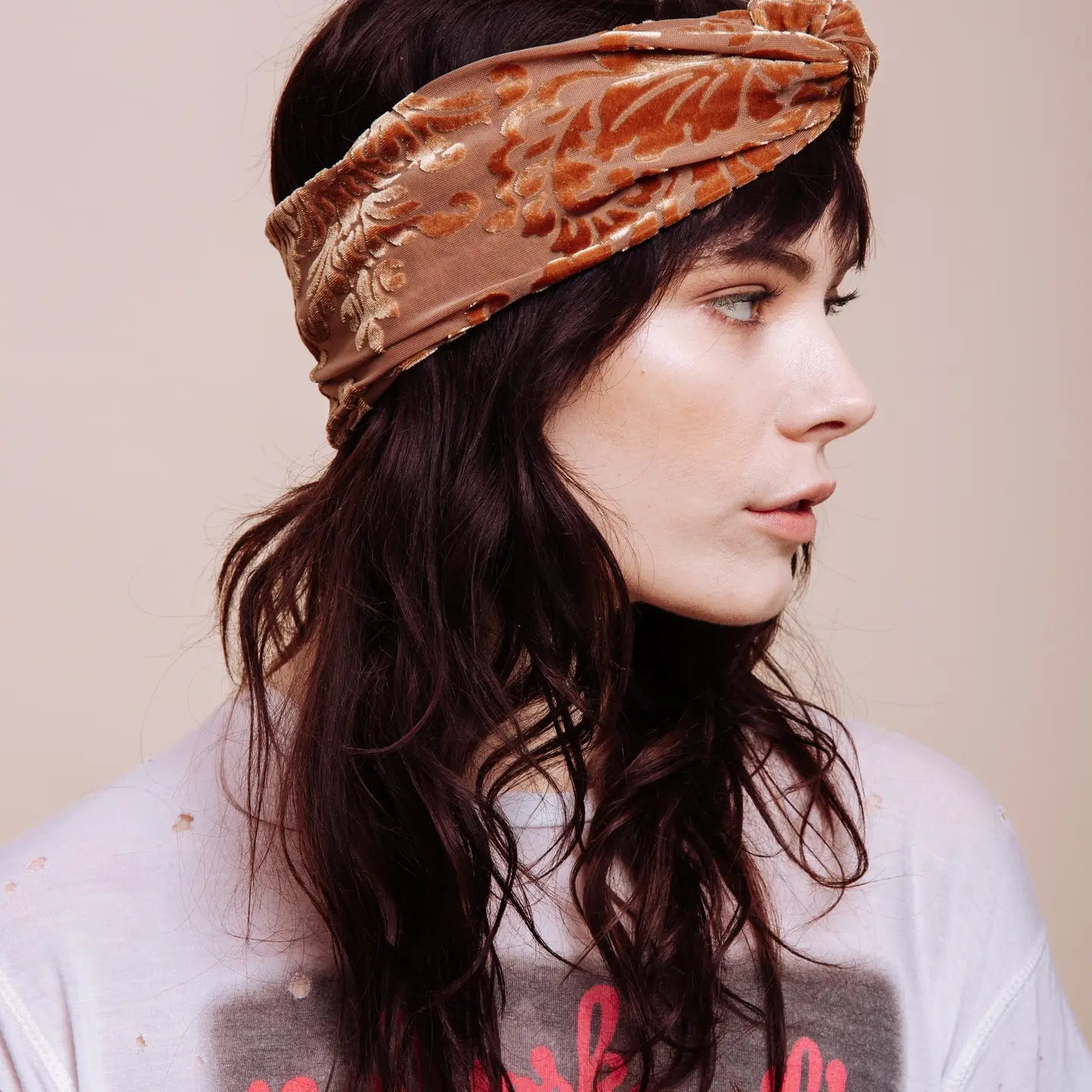 the hendrix gold turban headband