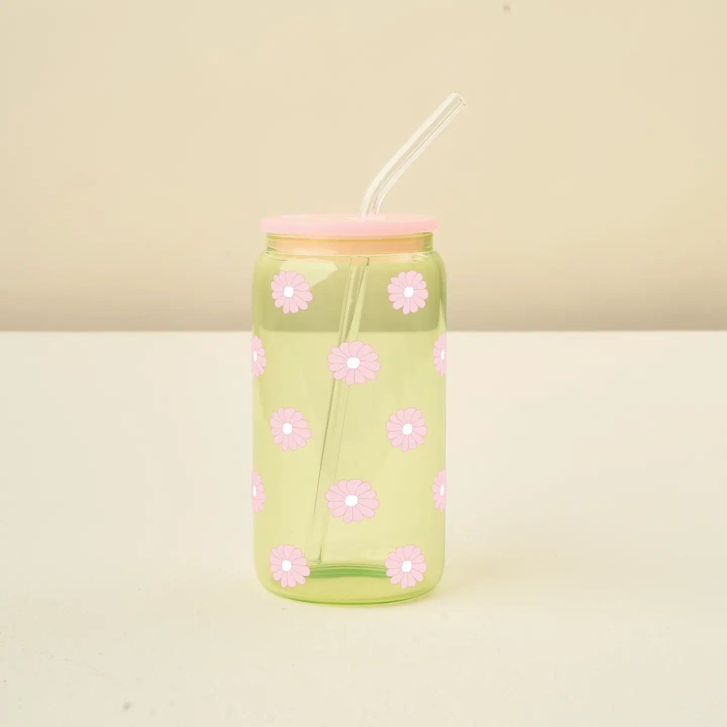 daisy delight acrylic glass in lime-preorder