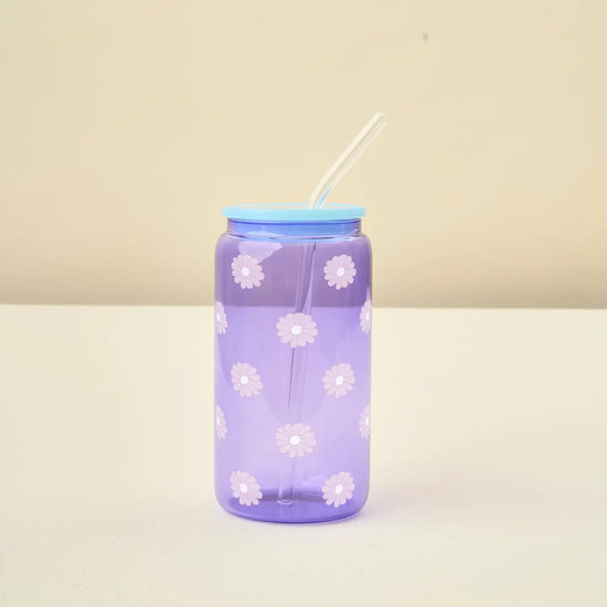 daisy delight acrylic glass in purple-preorder