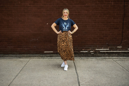 zendaya skirt in leopard