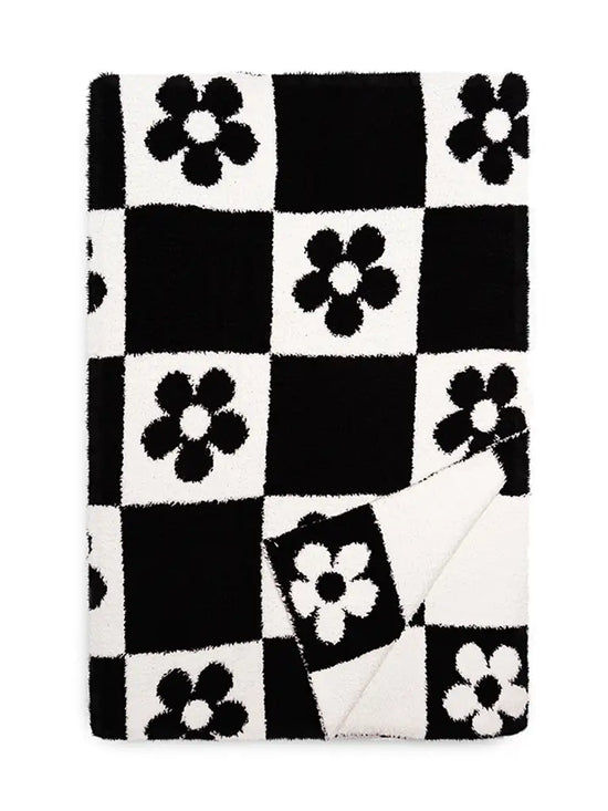 Load image into Gallery viewer, daisy checkered blanket
