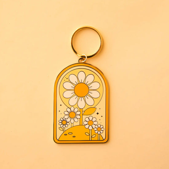 Load image into Gallery viewer, dreamy daisy keychain
