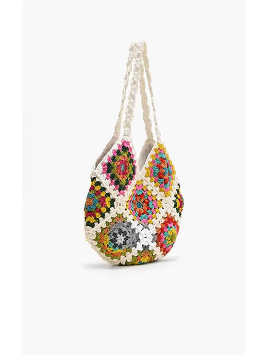 the ultimate slouchy crochet shoulder handbag