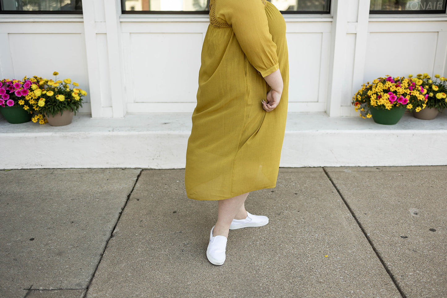 evangeline dress in yellow