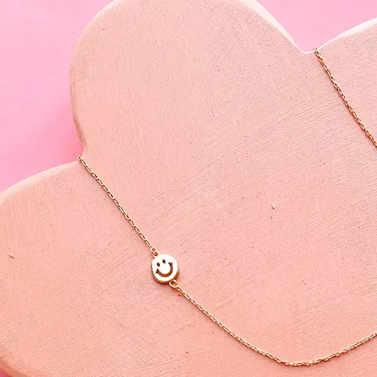 happy face necklace