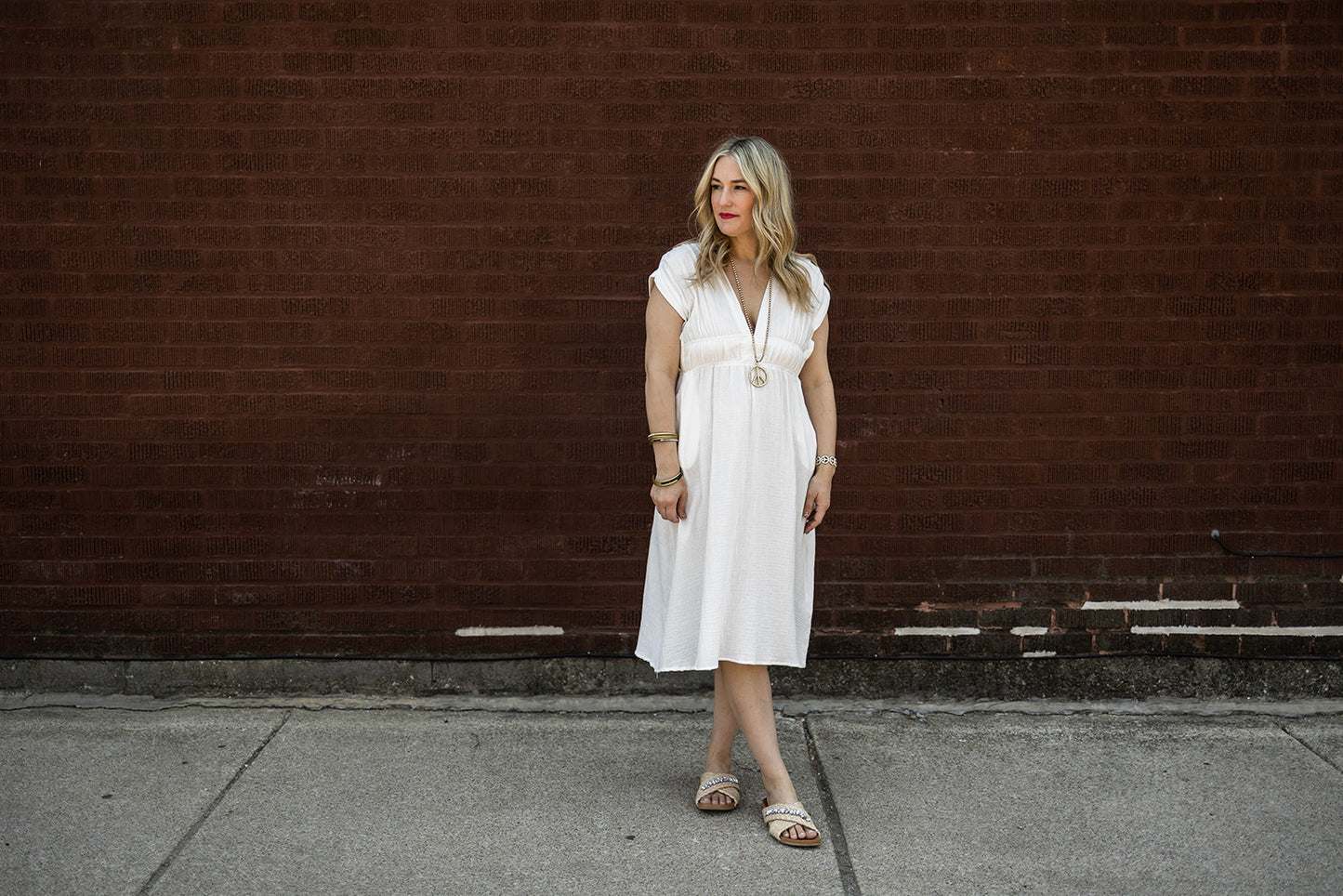 Load image into Gallery viewer, lacey dress in white
