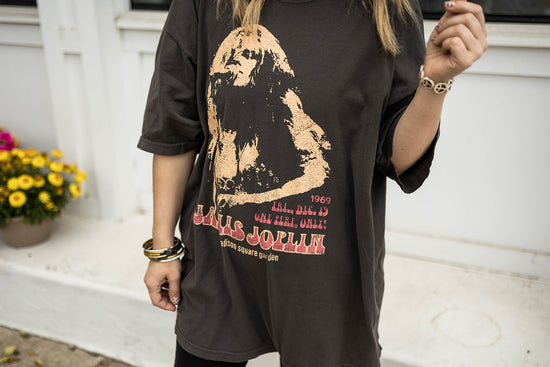 Load image into Gallery viewer, janis joplin madison square garden oversized tee
