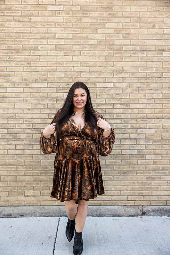 Load image into Gallery viewer, vada winter velvet rodeo dress
