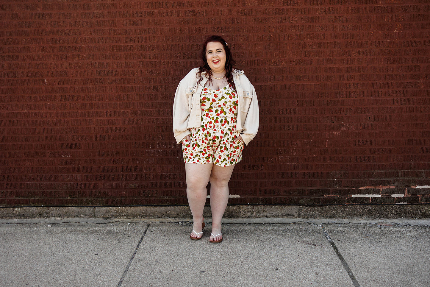 Load image into Gallery viewer, ivy romper in strawberry
