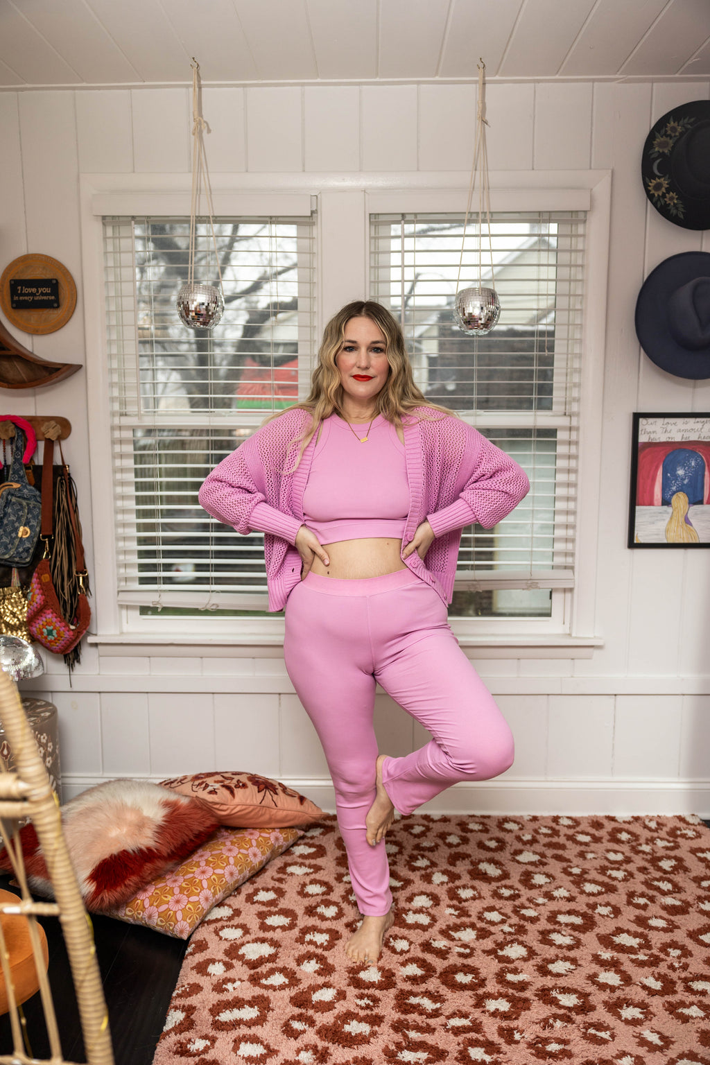 amora pant in pink – Vada Winter