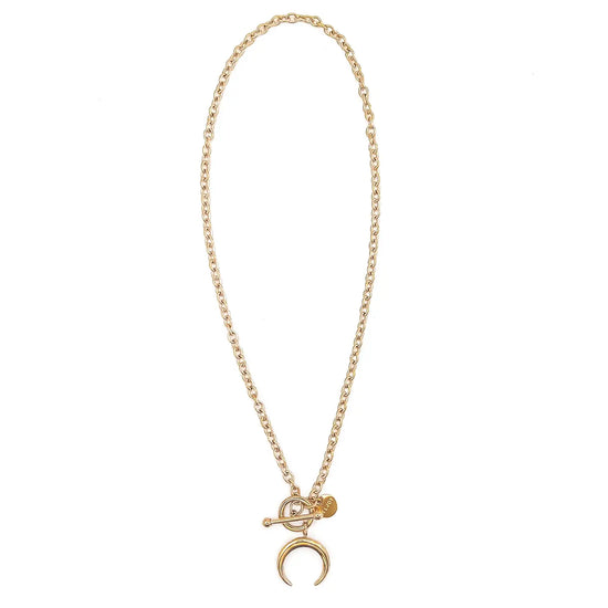 wesson moon toggle chain necklace