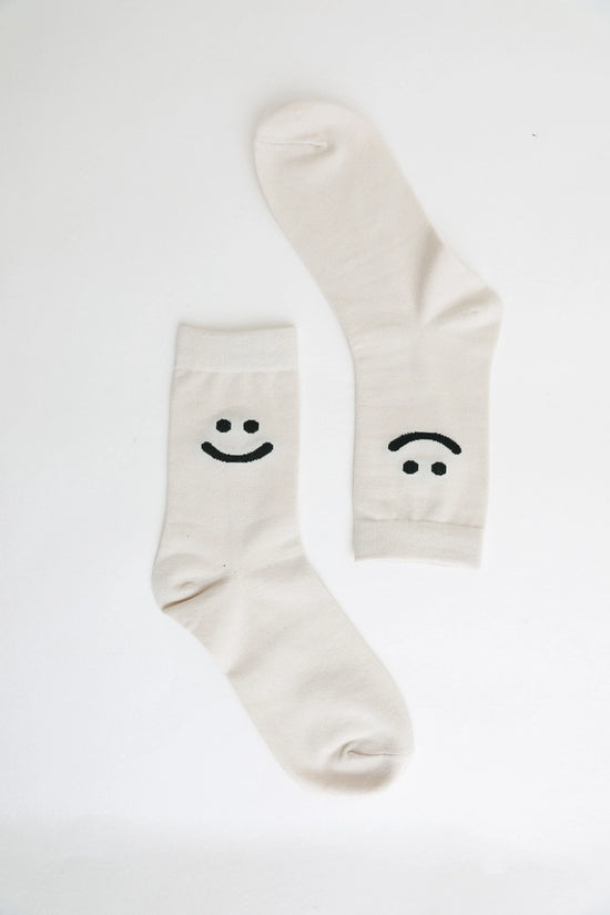 happy face crew socks