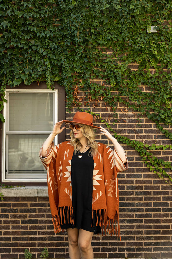 Load image into Gallery viewer, cassidy aztec luxe fringed duster
