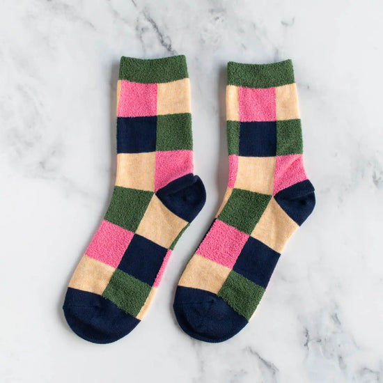 rosa checkered socks