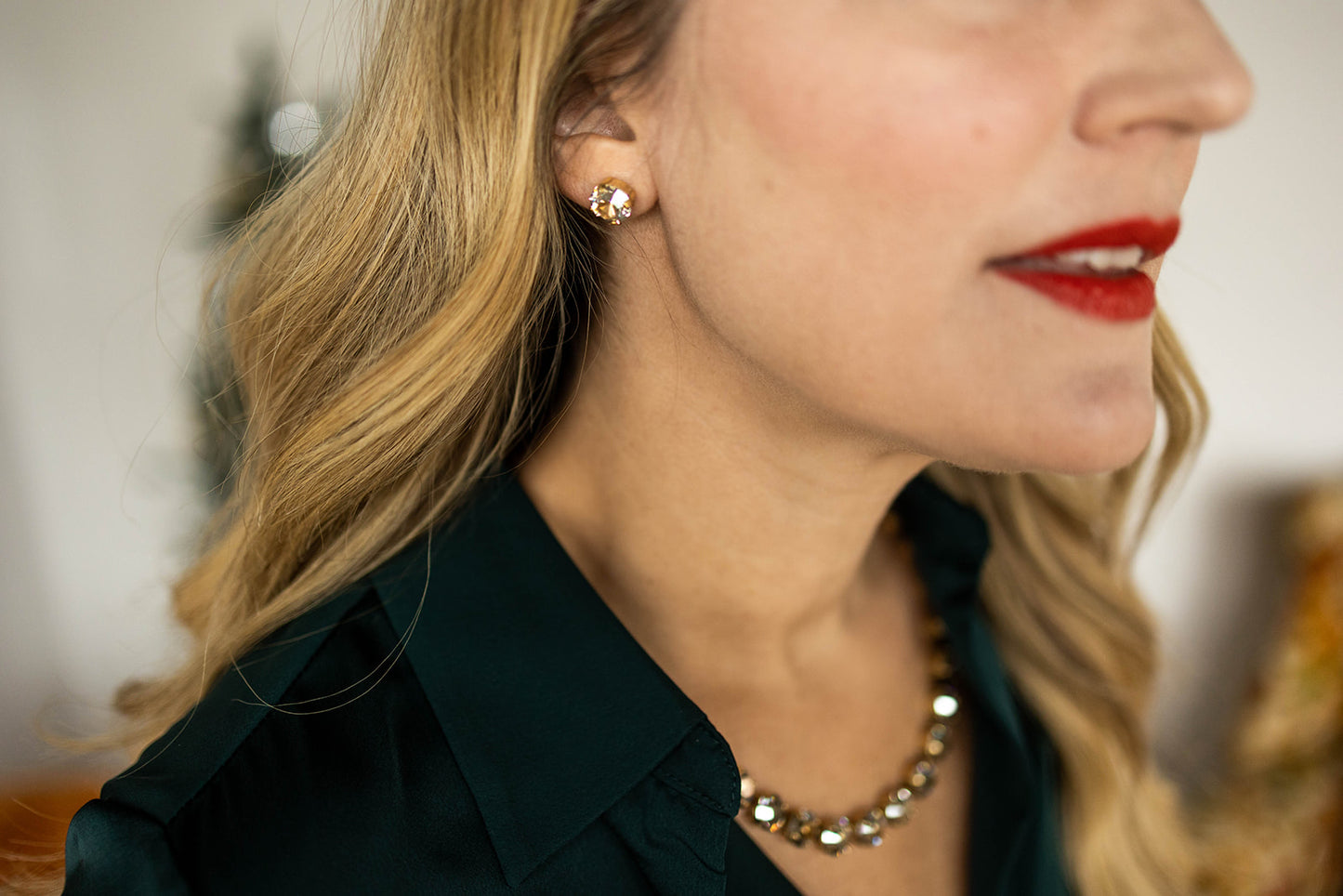 simple statement holiday edition earrings by tova