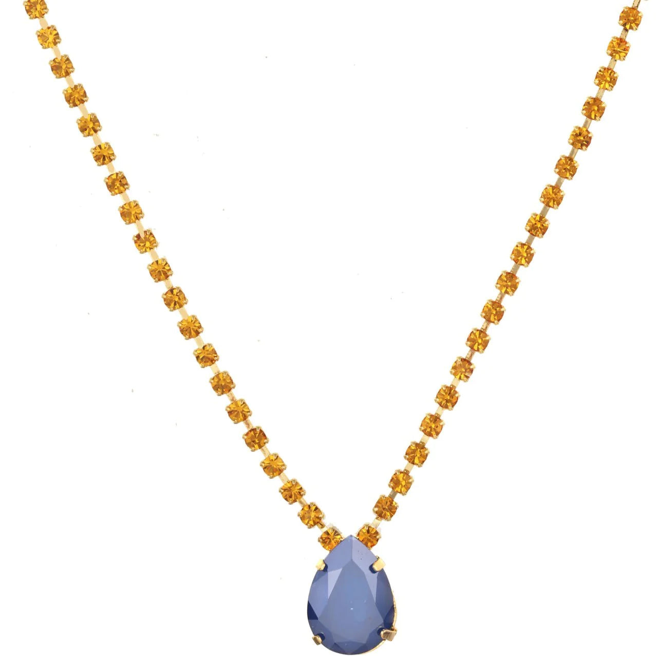 milli necklace in opaque blue