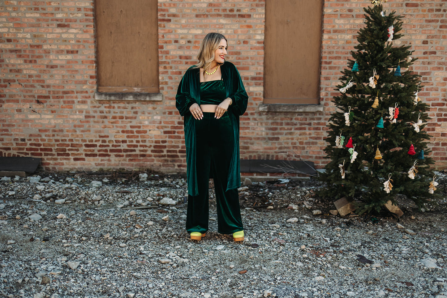 Load image into Gallery viewer, sonny wide leg pant in green
