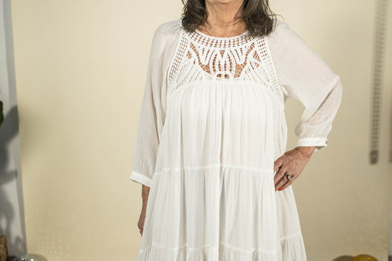 sonya dress in white