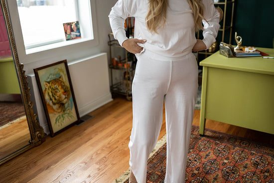 Load image into Gallery viewer, arden wide leg pant in white
