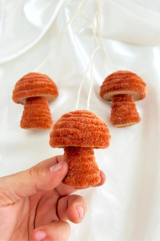 velvet mushrooms ornament