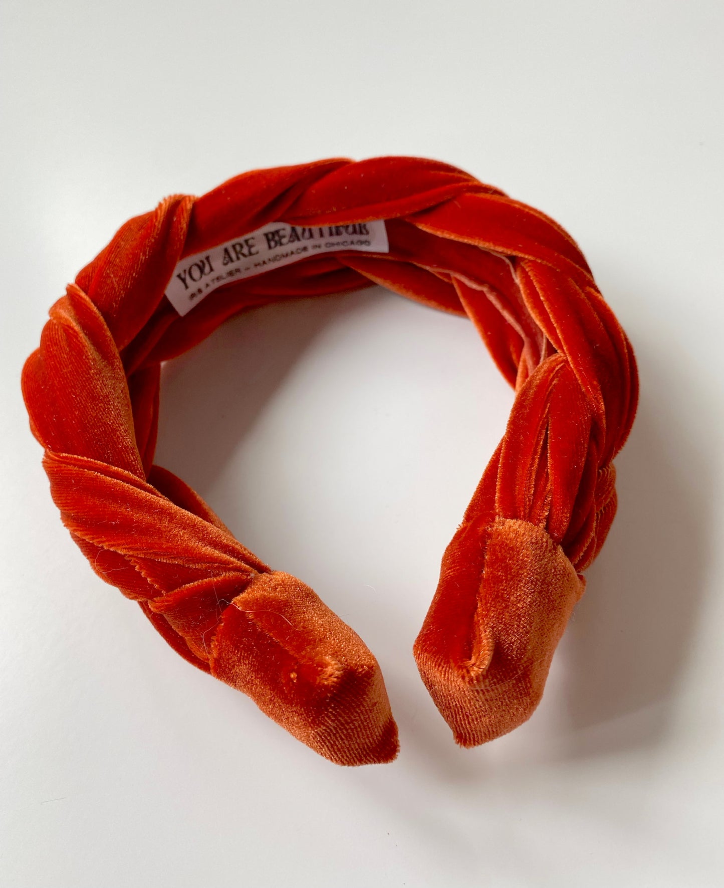 marguerite braided velvet headband