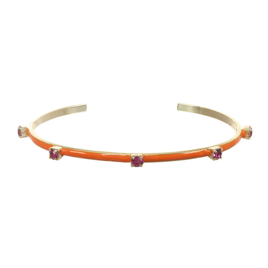 Load image into Gallery viewer, everly cuff in orange pink by tova
