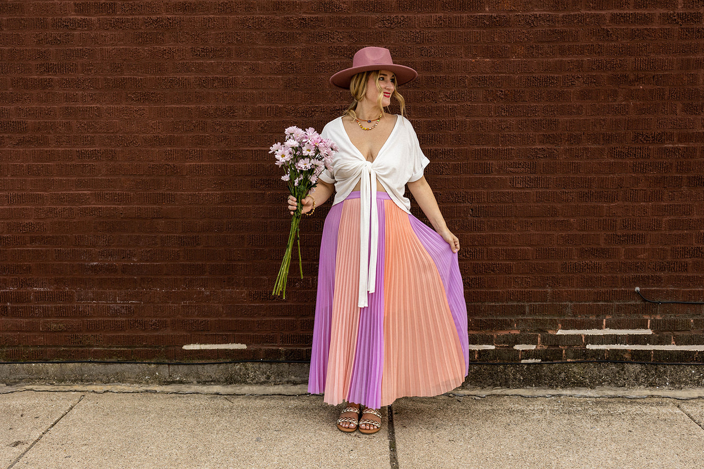 Load image into Gallery viewer, polly skirt in lavender coral
