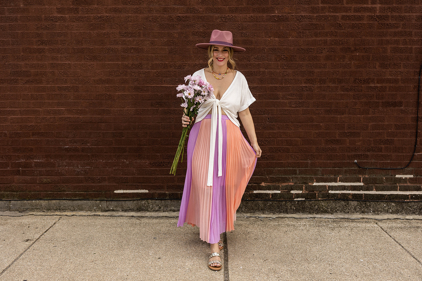 Load image into Gallery viewer, polly skirt in lavender coral
