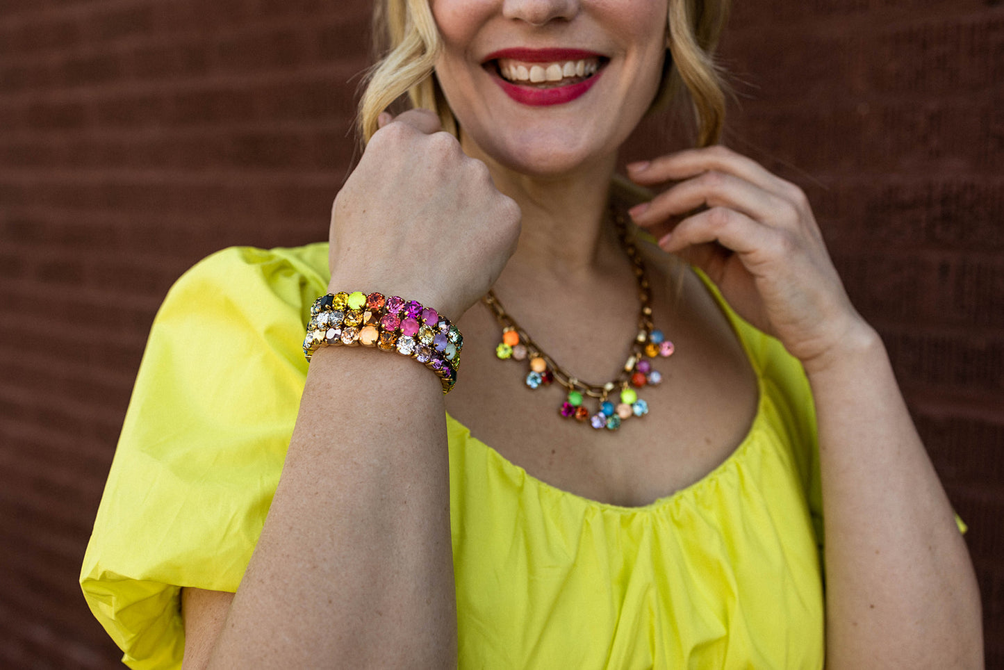 Load image into Gallery viewer, olivia bracelet in rainbow
