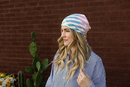 Load image into Gallery viewer, rainbow stripe scarf
