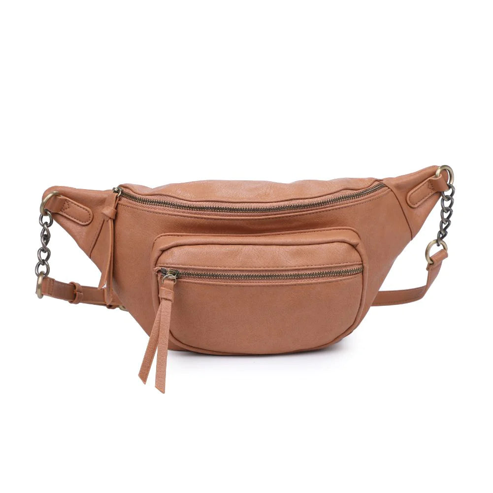 Load image into Gallery viewer, samira oversized fanny pack in camel
