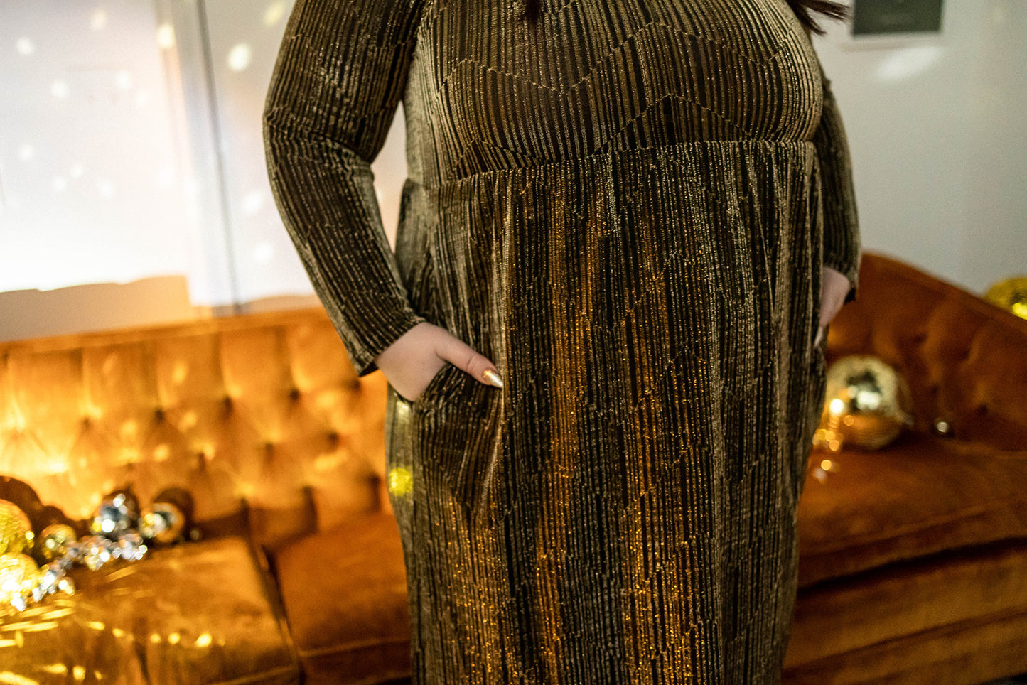 Load image into Gallery viewer, constance dress in golden
