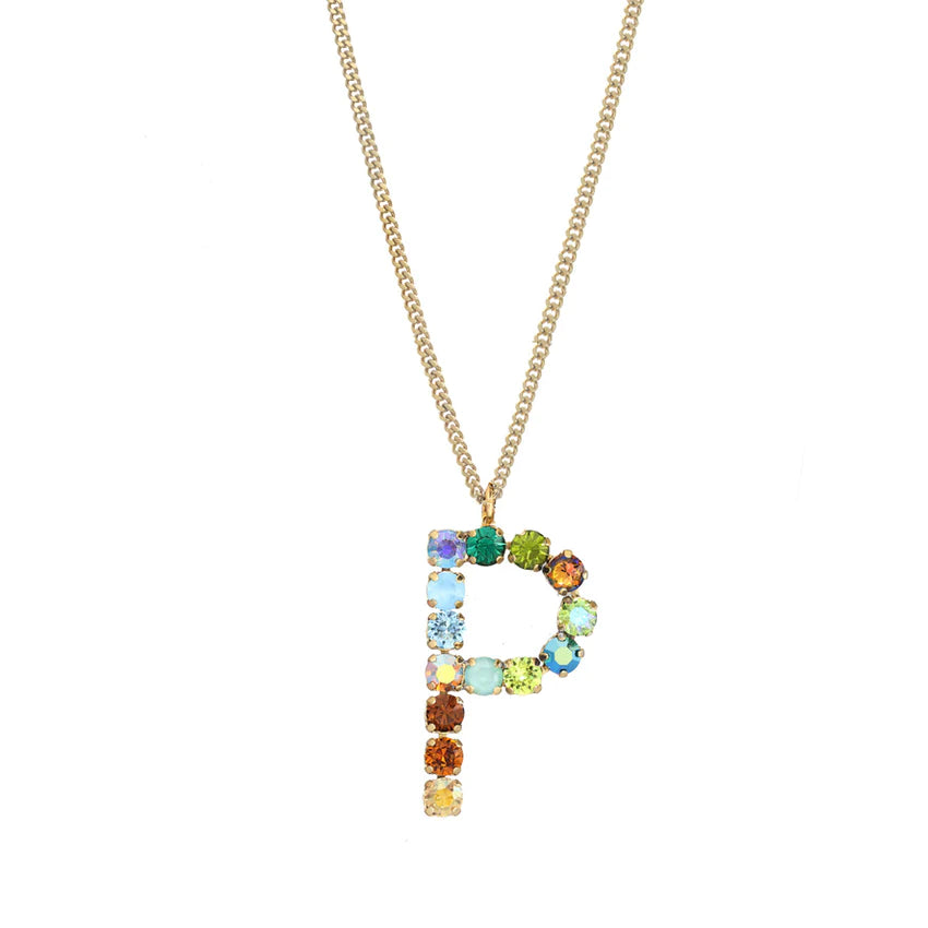 Load image into Gallery viewer, monograms in color necklace by tova (preorder)
