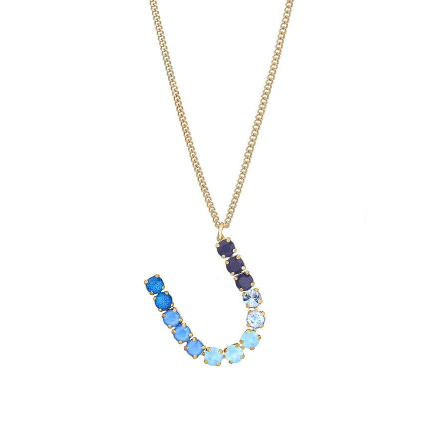 Load image into Gallery viewer, monograms in color necklace by tova (preorder)
